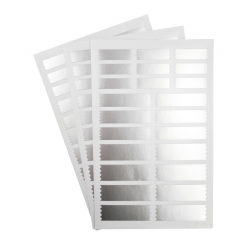 sticker special emballage argente tailles assorties x 69 pcs