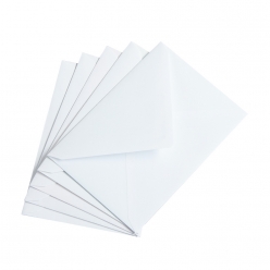 carte enveloppe blanche x 10 pcs