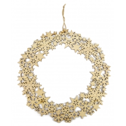 couronne bois decoupe 35 cm de diametre