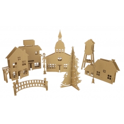 village de noel carton a assembler