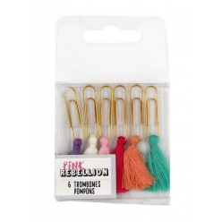 trombones a pompons x 6pcs