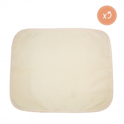 set de table ovale en coton 45x35 cm 5 pieces
