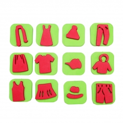 mini tampon en mousse 35cm ma jolie garde robe 12 pieces