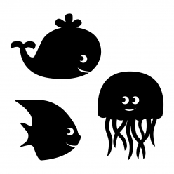sticker geant en ardoise la mer 80 x 58 cm 1 piece