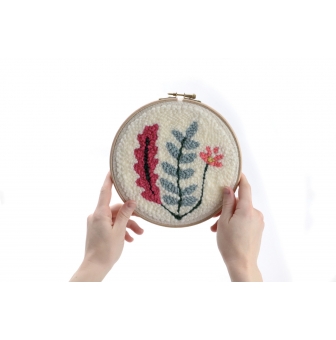 kit punch needle vegetal o 20 cm