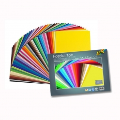 papier cartonne 35x25 cm 300g 25 couleurs assorties