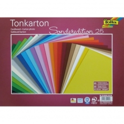 papier cartonne 35x25 cm 220g 25 couleurs assorties