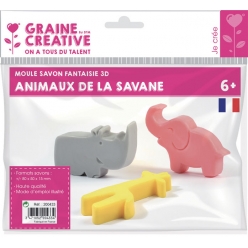 moule pour savon animaux de la savane
