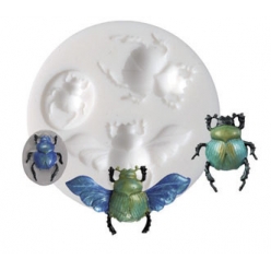 moule en silicone mini scarabee o 7 cm