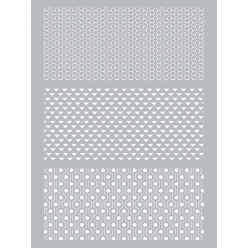 pochoir silkscreen pour pate polymere graphique 114x153mm