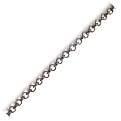 chaine anthracite 1 metre maille 38 mm