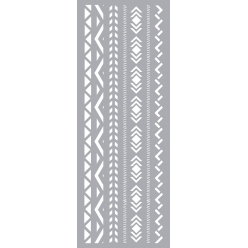 pochoir deco 15x40 cm peruvien