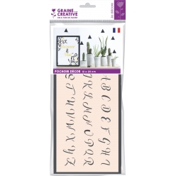 pochoir deco 12x20 cm alphabet majuscule n3