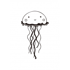 tampon en bois meduse