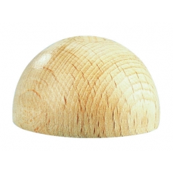 hemisphere en bois brut non percees