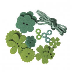 kit bracelet fleur en feutrine hannah