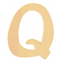 alphabet en bois 6 cm lettre q