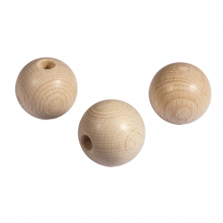 boules en bois brut demi forure