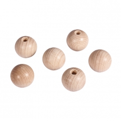 boules en bois brut demi forure