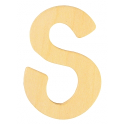 alphabet en bois 6 cm lettre s