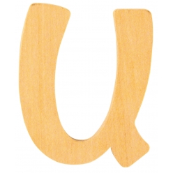 alphabet en bois 6 cm lettre u