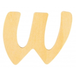 alphabet en bois 6 cm lettre w