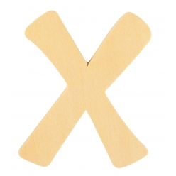alphabet en bois 6 cm lettre x
