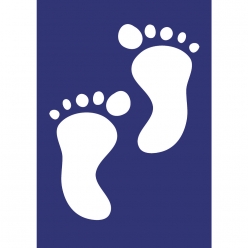 pochoir my style petits pieds de bebe a5