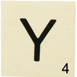 grande lettre en bois facon scrabble 10 cm lettre y
