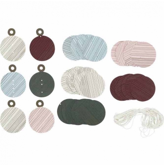 kit creation boule de noel en papier 85cm 6 pieces