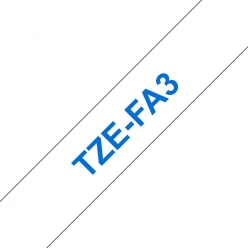 cartouche ruban etiqueteuse 12mm thermocollant bleu tze fa3