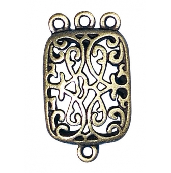 pendentif antique filigrane rectangle