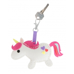 kit enfant porte cle feutrine licorne