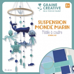 mobile pour bebe en feutrine a customiser l ocean
