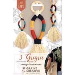 kit tressage 3 grigris 13 x 20 x 4 cm