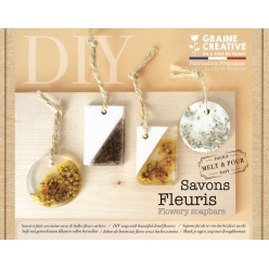 kit pour faire ses propres savons fleuris