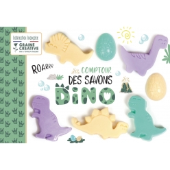 kit pour enfant coffret comptoir des savons dinosaures
