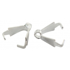 belieres argentees 1cm 4 pieces