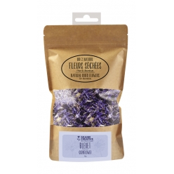 fleurs sechees bleuet  deco bougie savon