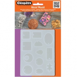 moule en silicone translucide pour resine 12 formes