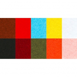 lot feutrine 2 mm a4 10 couleurs assorties