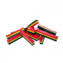 crayons de cire arc en ciel boite de 6 pieces