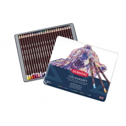 crayons de couleur derwent coloursoft boite x24