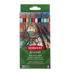 feutre marqueur aquarellable derwent academy 20 pieces