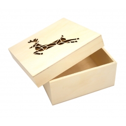 boite en bois decoupe laser noel origami renne 113 cm