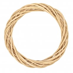 couronne en osier naturel diametre 30 cm