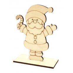 pere noel en bois a poser et a colorier 112 x 155 x 5 cm