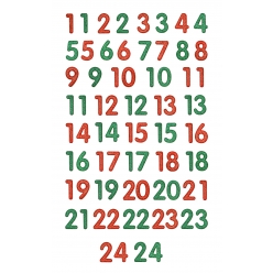 stickers 3d puffy pailletes chiffres calendrier de l avent