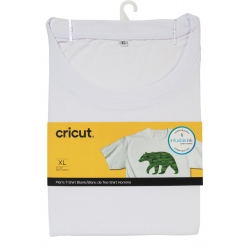 cricut t shirt homme blanc xl col rond a customiser