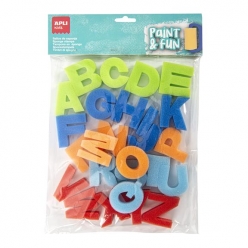 tampons l alphabet en eponge de a a z 26 pieces